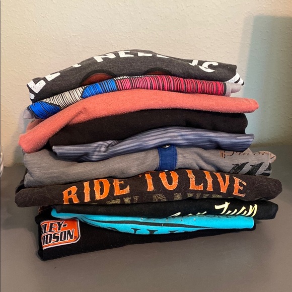 Harley-Davidson Tops - 10 Women's T Shirt Bundle Various Sizes Harley-Davidson Disney TNF Cowboys
